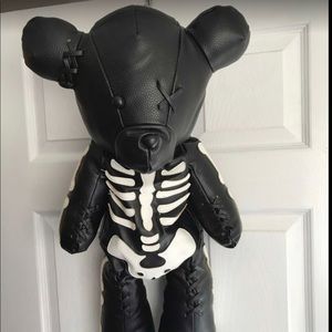 Skeleton teddy bear backpack